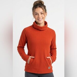 Outdoor Research Trail Mix Cowl Pullover Orange Women's Size 1X Hiking Gorpcore